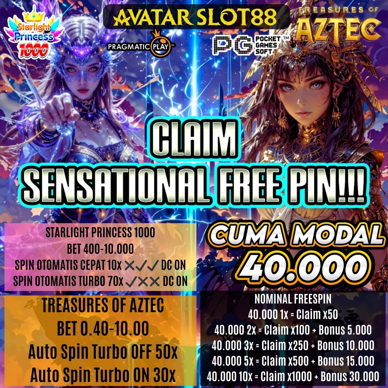 ✨🤑 AUTO PARTY JACKPOT BESAR EVENT SENSATIONAL FREE SPIN ✨🤑